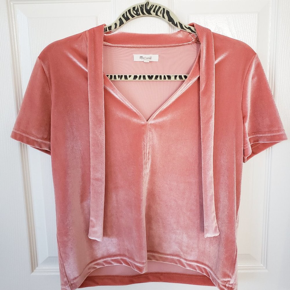 madewell: velvet ribbon shirt